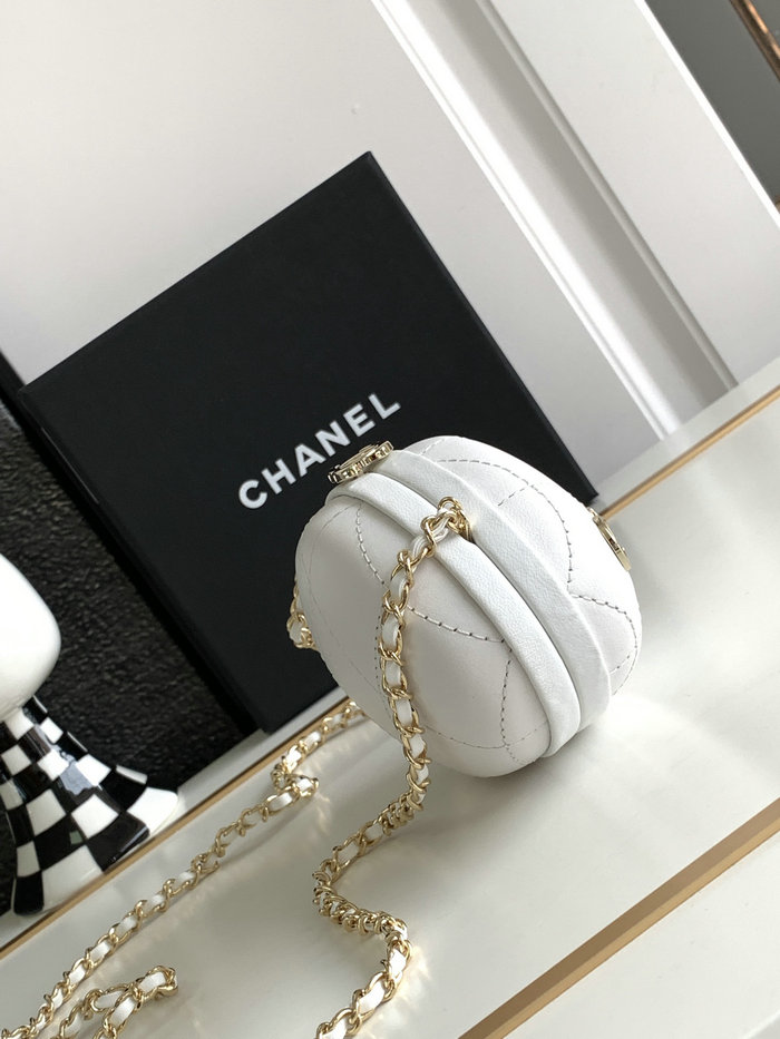 Chanel Clutch With Chain White AP3252