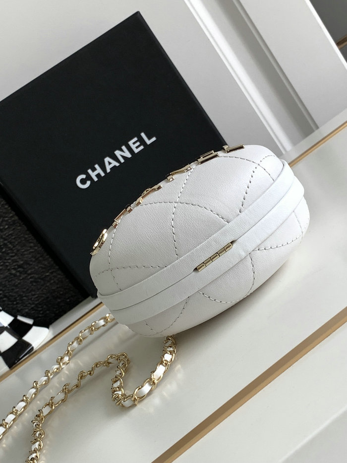 Chanel Clutch With Chain White AP3252