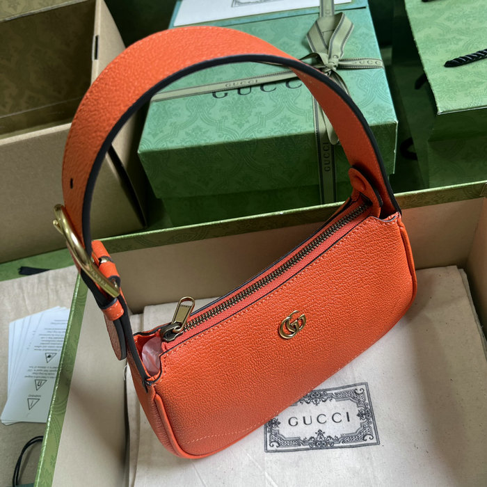 Gucci Aphrodite Mini Shoulder Bag Orange 739076