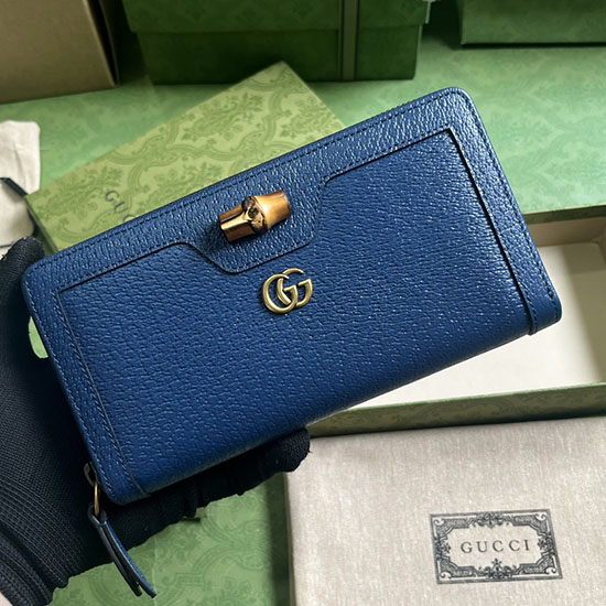 Gucci Diana Continental Wallet Blue 658634