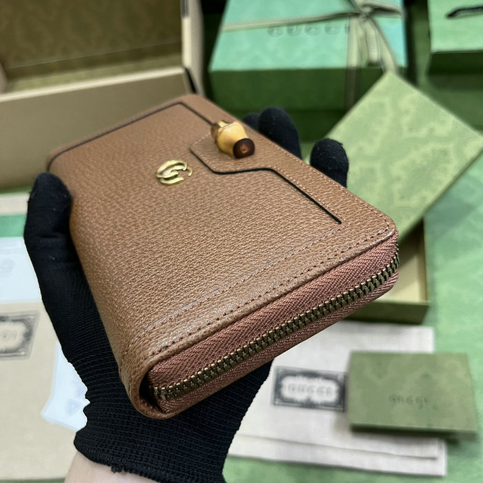 Gucci Diana Continental Wallet Brown 658634