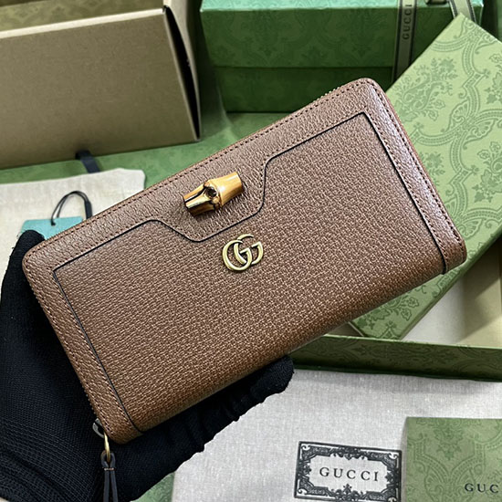 Gucci Diana Continental Wallet Brown 658634