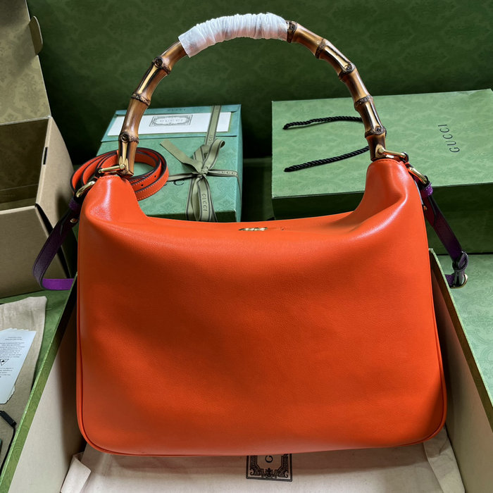 Gucci Diana Large Shoulder Bag Orange 746245