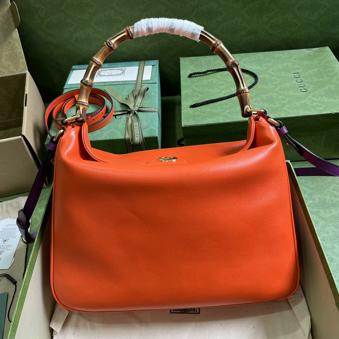 Gucci Diana Large Shoulder Bag Orange 746245