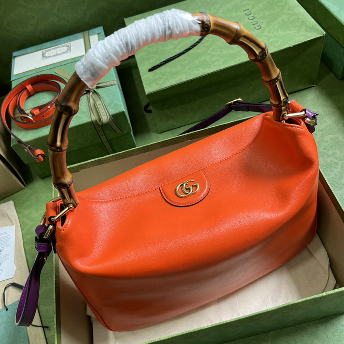 Gucci Diana Large Shoulder Bag Orange 746245