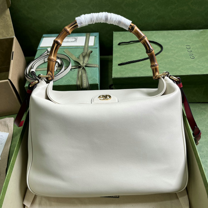 Gucci Diana Large Shoulder Bag White 746245