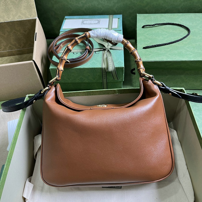 Gucci Diana Medium Shoulder Bag Brown 746124