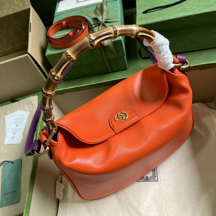 Gucci Diana Medium Shoulder Bag Orange 746124