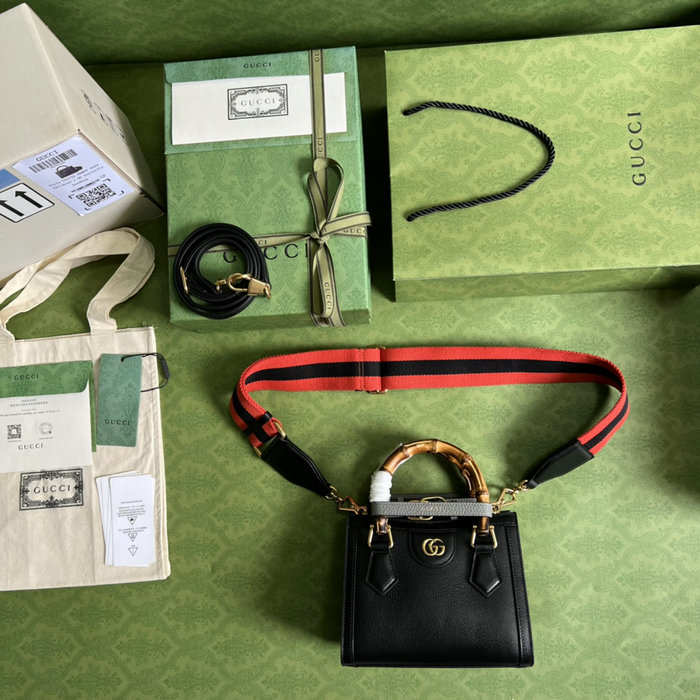 Gucci Diana Mini Tote Bag Black 702732