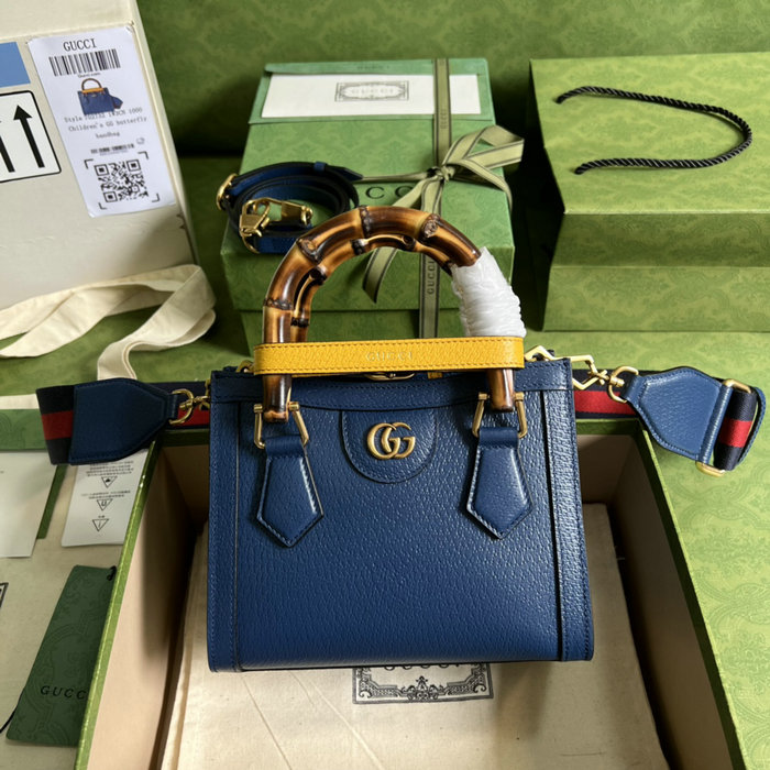 Gucci Diana Mini Tote Bag Blue 702732