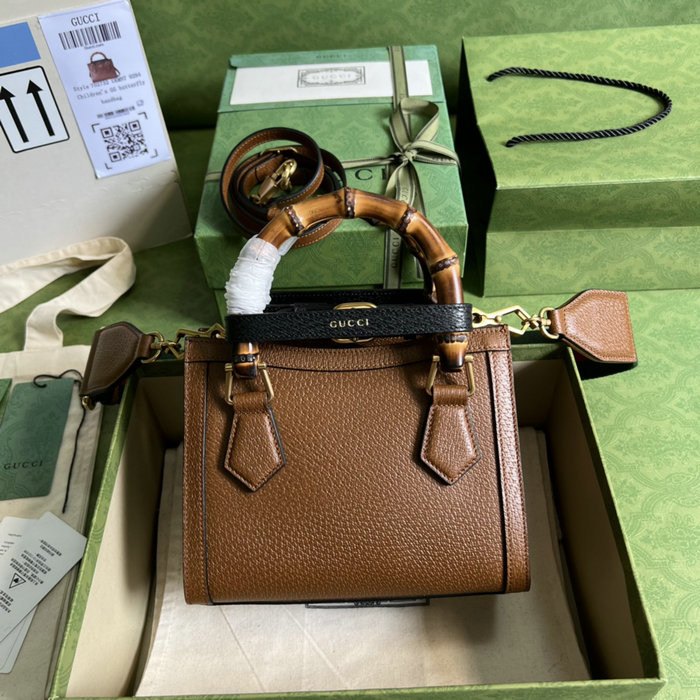 Gucci Diana Mini Tote Bag Brown 702732