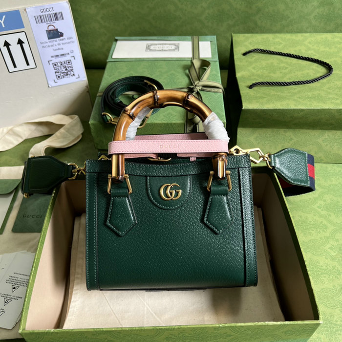 Gucci Diana Mini Tote Bag Green 702732