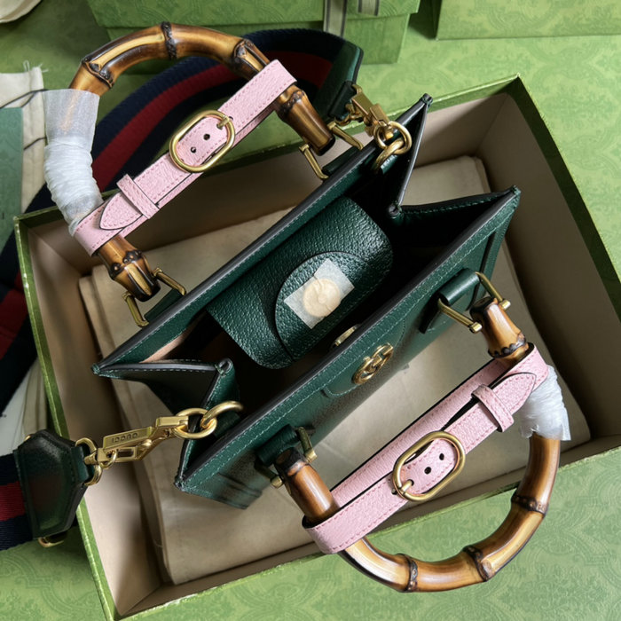 Gucci Diana Mini Tote Bag Green 702732