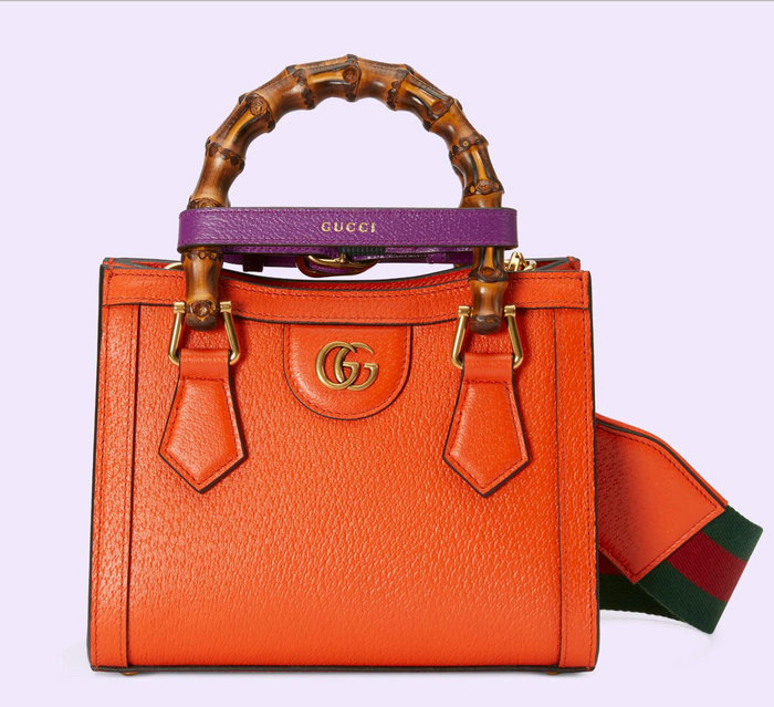 Gucci Diana Mini Tote Bag Orange 702732