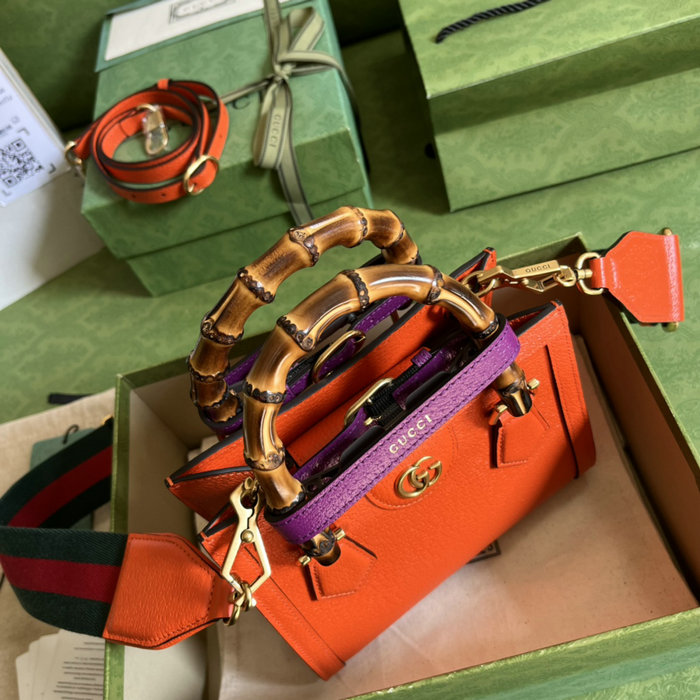 Gucci Diana Mini Tote Bag Orange 702732