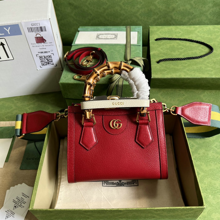 Gucci Diana Mini Tote Bag Red 702732