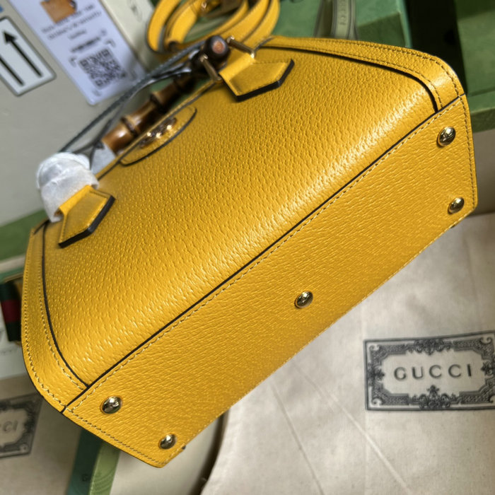 Gucci Diana Mini Tote Bag Yellow 702732