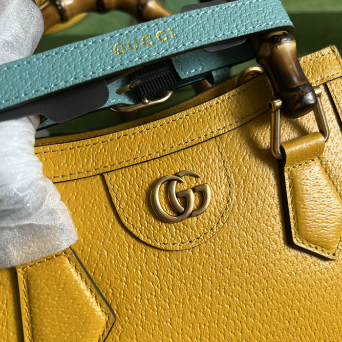 Gucci Diana Mini Tote Bag Yellow 702732