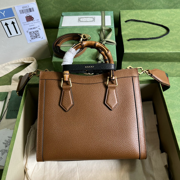 Gucci Diana Small Tote Bag Brown 702721