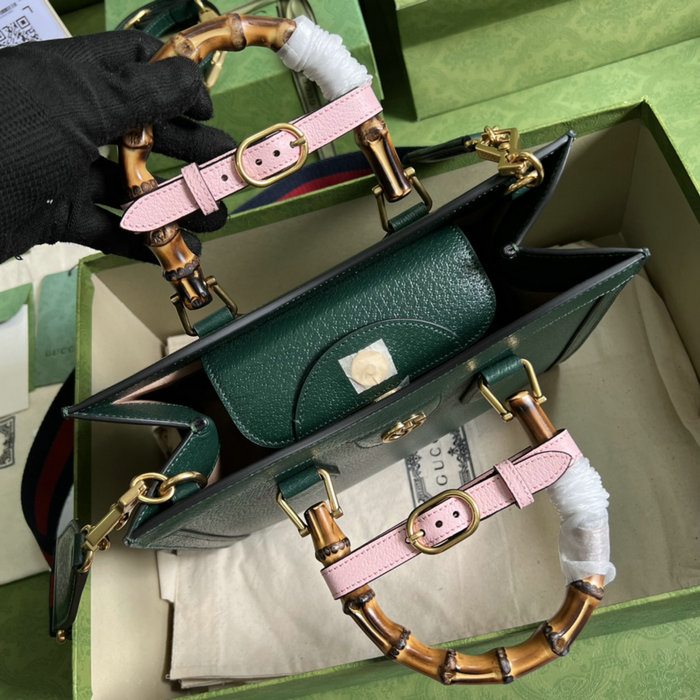 Gucci Diana Small Tote Bag Green 702721