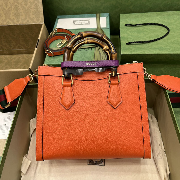 Gucci Diana Small Tote Bag Orange 702721