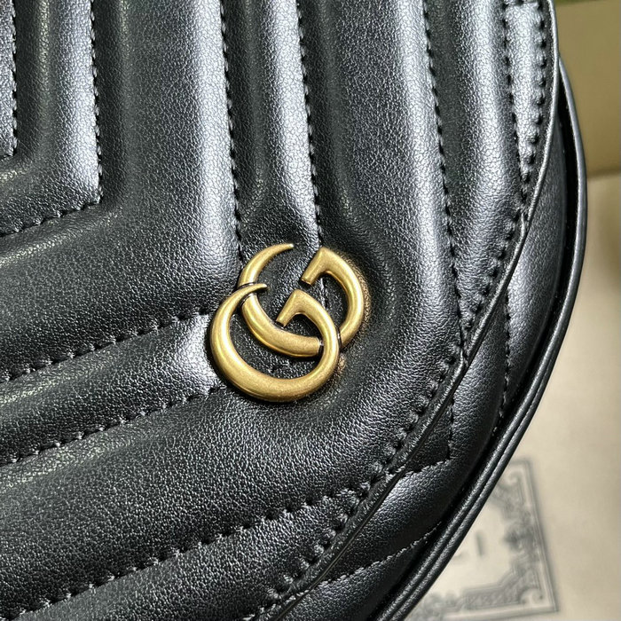 Gucci GG Marmont Matelasse Chain Mini Bag Black 746431