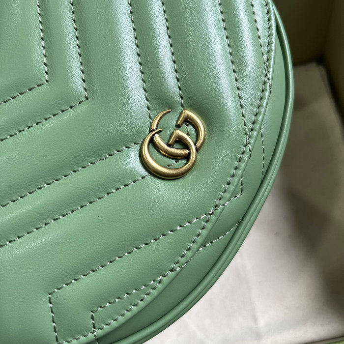 Gucci GG Marmont Matelasse Chain Mini Bag Green 746431