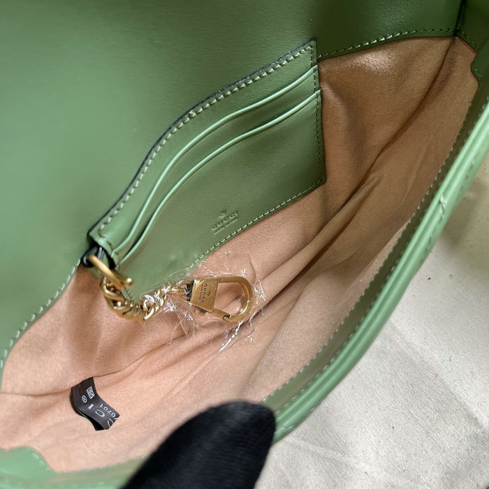 Gucci GG Marmont Matelasse Chain Mini Bag Green 746431