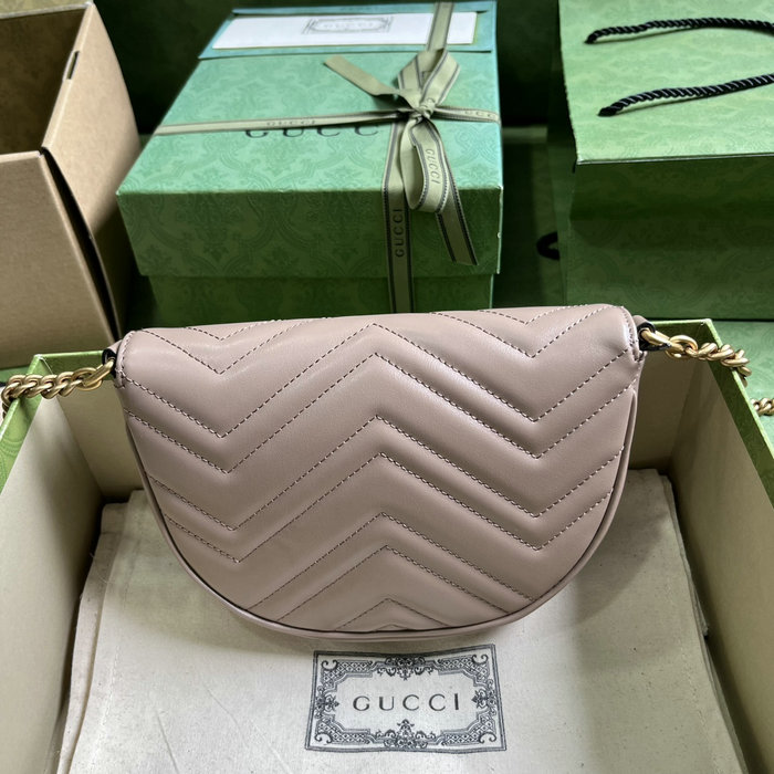 Gucci GG Marmont Matelasse Chain Mini Bag Pink 746431