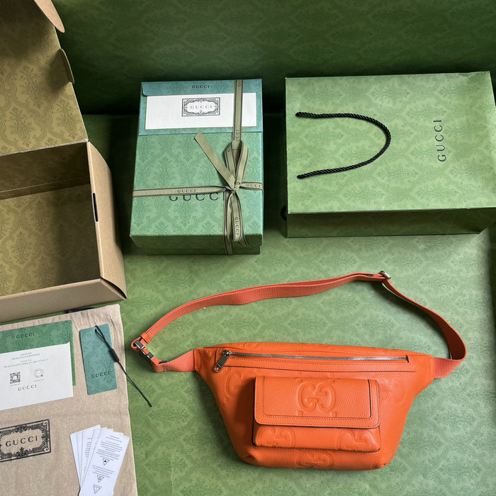 Gucci Jumbo GG Belt Bag Orange 645093