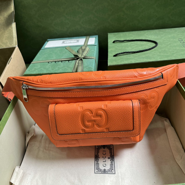 Gucci Jumbo GG Belt Bag Orange 645093