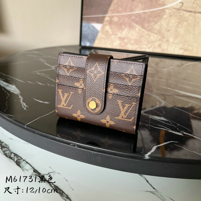 Louis Vuitton Monogram Canvas Wallet Black M61731