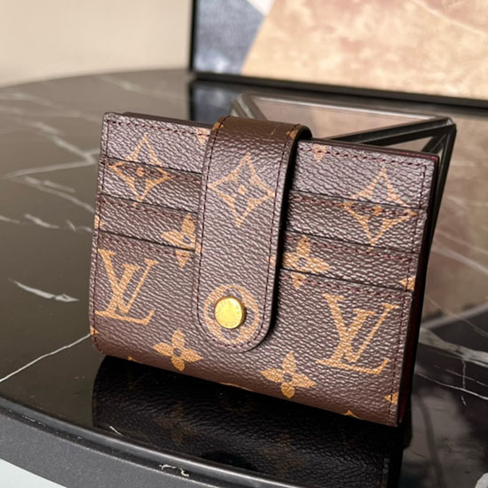 Louis Vuitton Monogram Canvas Wallet Red M61731