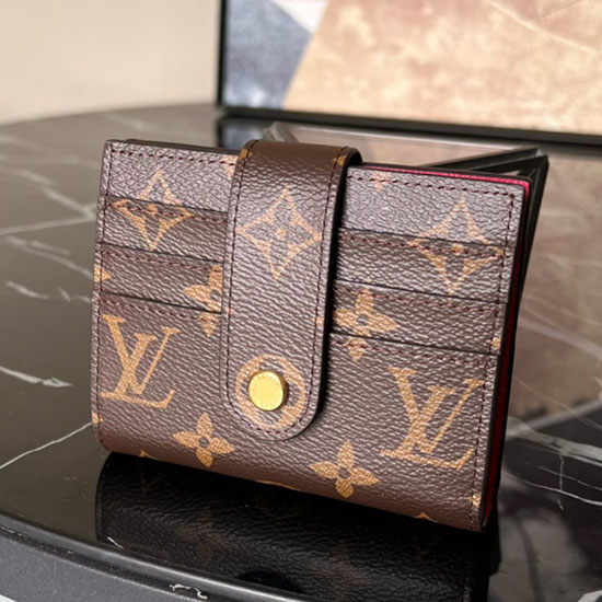 Louis Vuitton Monogram Canvas Wallet Rose M61731