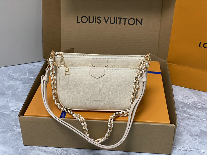 Louis Vuitton Multi Pochette Accessoires Cream M46568