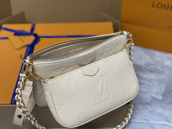 Louis Vuitton Multi Pochette Accessoires Cream M46568