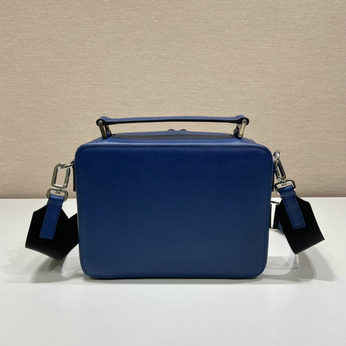 Medium Prada Brique Saffiano leather bag Blue 2VH069