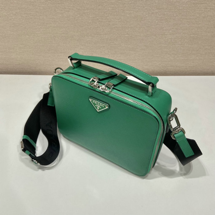 Medium Prada Brique Saffiano leather bag Green 2VH069