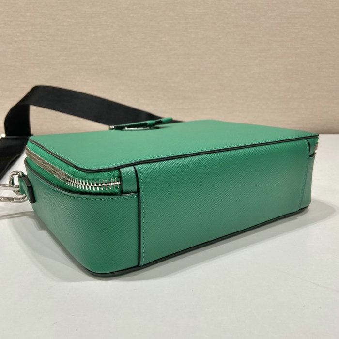 Medium Prada Brique Saffiano leather bag Green 2VH069