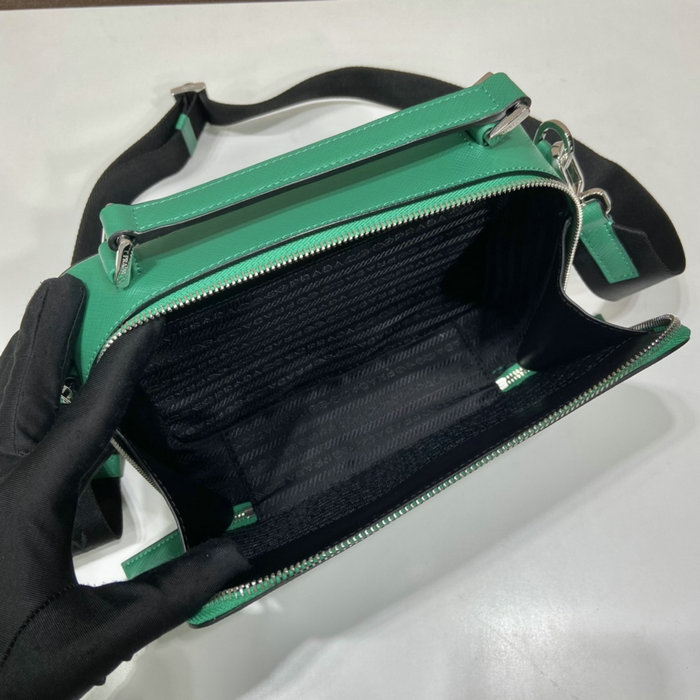 Medium Prada Brique Saffiano leather bag Green 2VH069