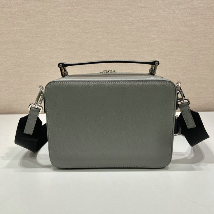 Medium Prada Brique Saffiano leather bag Grey 2VH069