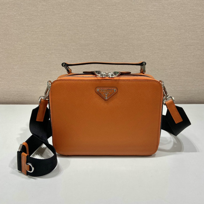 Medium Prada Brique Saffiano leather bag Orange 2VH069