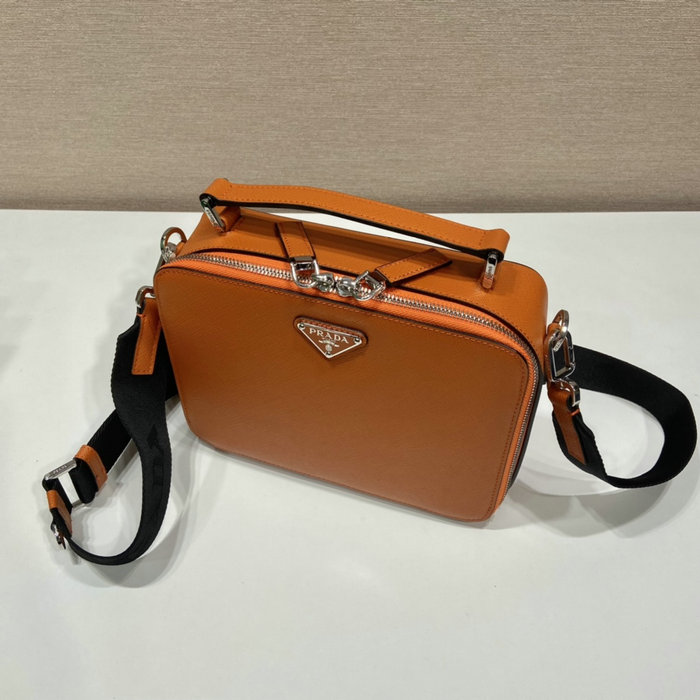 Medium Prada Brique Saffiano leather bag Orange 2VH069