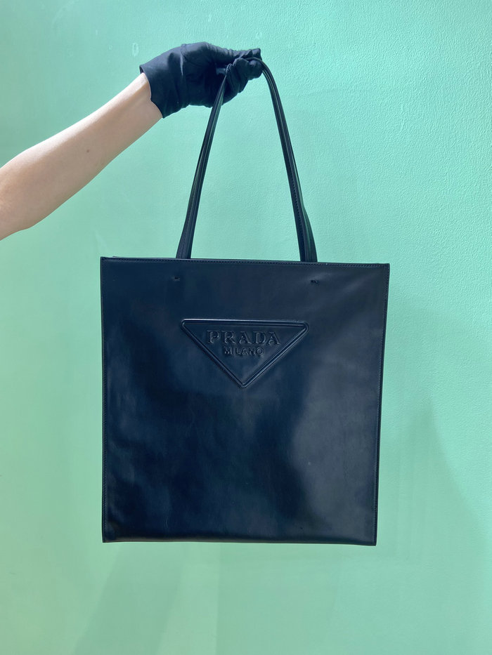 Prada Leather tote bag Black 1BG429