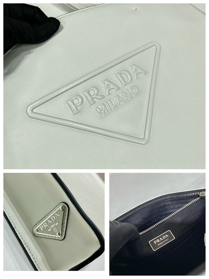 Prada Leather tote bag White 1BG429