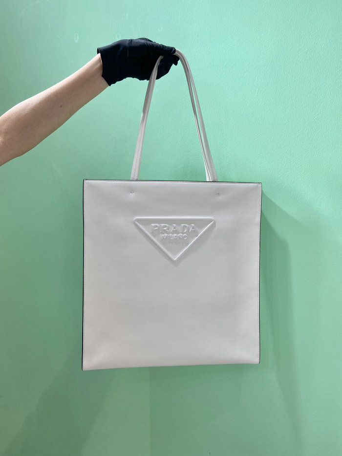 Prada Leather tote bag White 1BG429