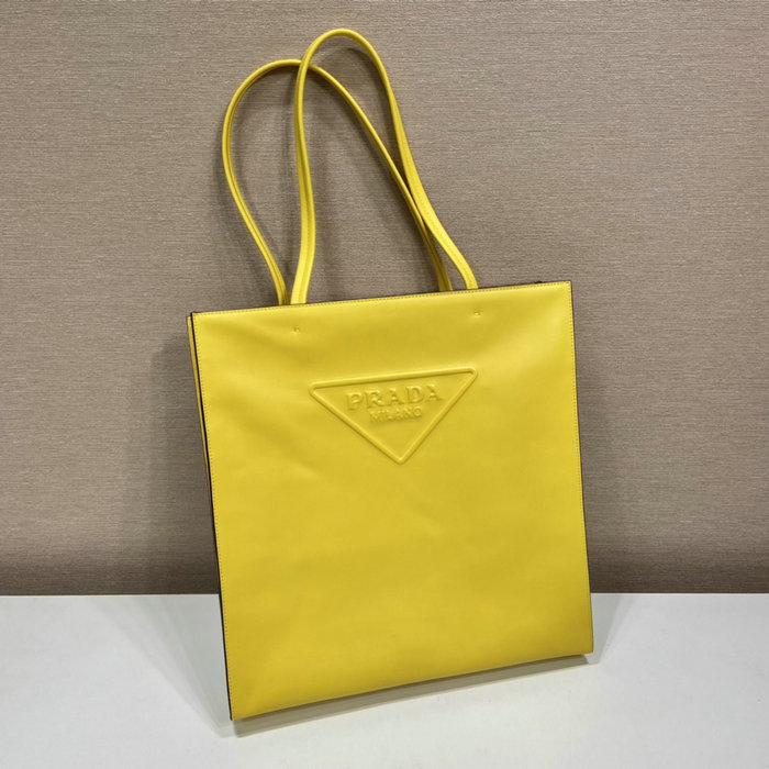 Prada Leather tote bag Yellow 1BG429
