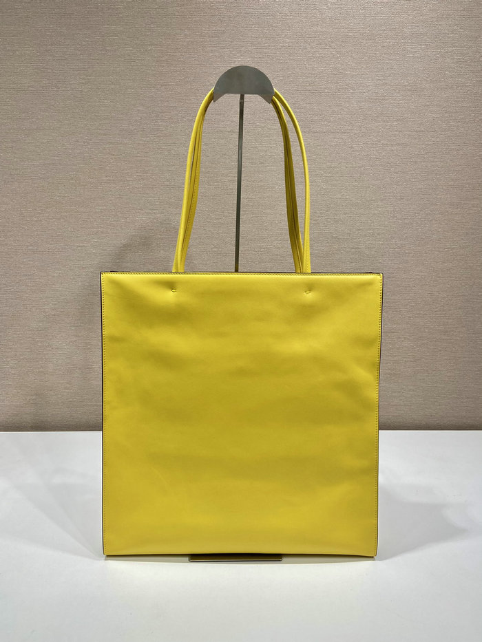 Prada Leather tote bag Yellow 1BG429