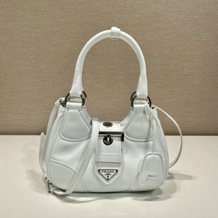 Prada Moon padded nappa-leather bag White 1BA381