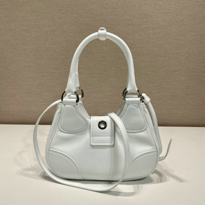 Prada Moon padded nappa-leather bag White 1BA381